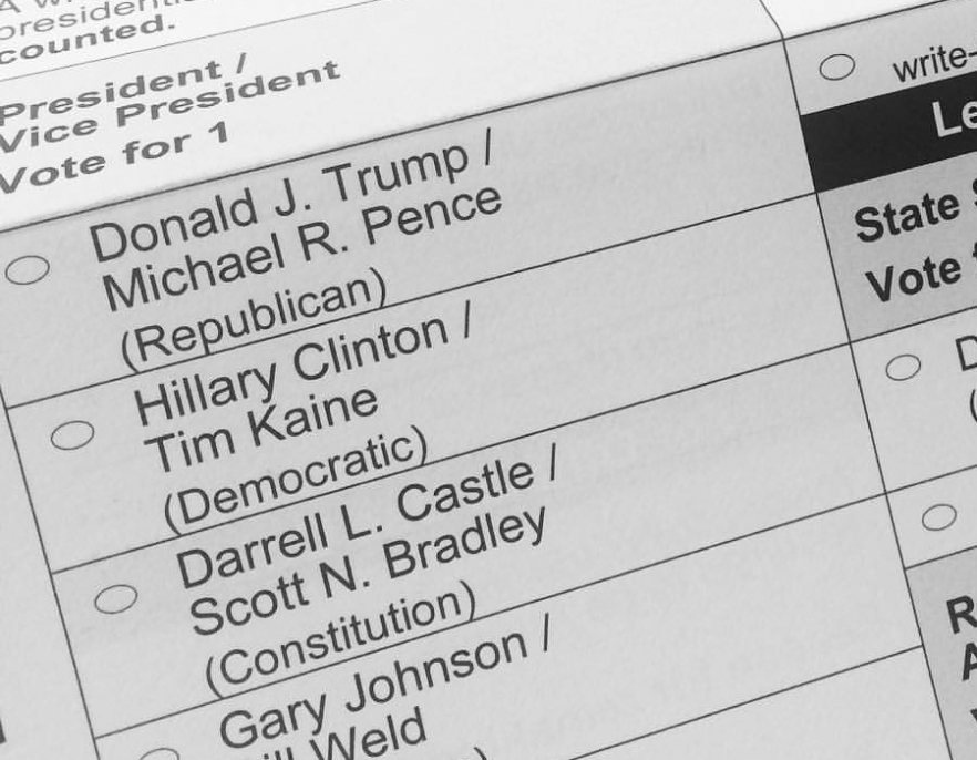 2016 ballot - Shamelessly ripped from somewhere on the internet